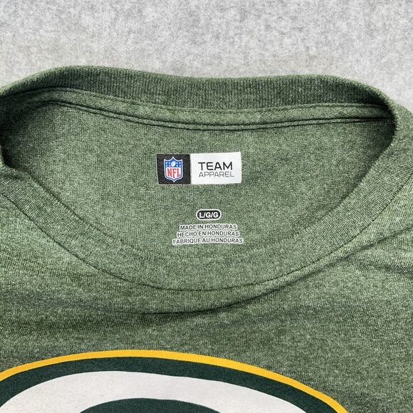Green Bay Packers Long Sleeve T-Shirt Mens Large L Pullover NFL Football 2717 - Picture 3 of 9